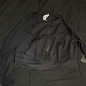 Savage X Fenty Black Bomber Jacket